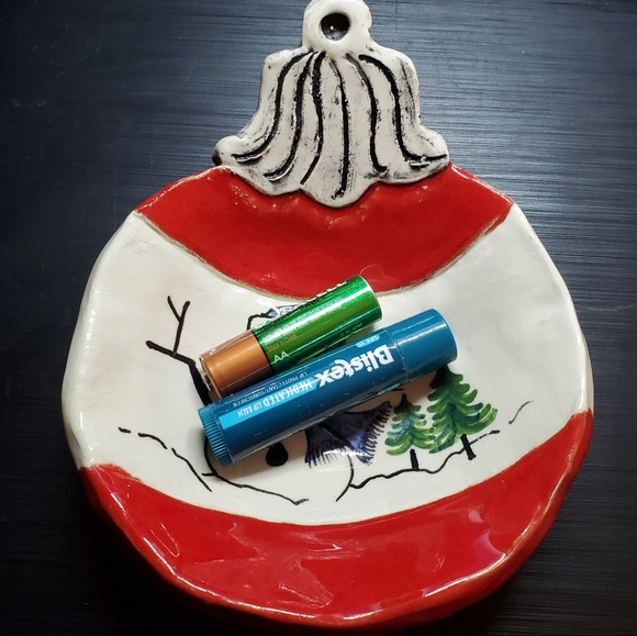 Christmas Snowman Ornament Shaped Dish/Soap Dish/Candy/Decor - Picture 7 of 11